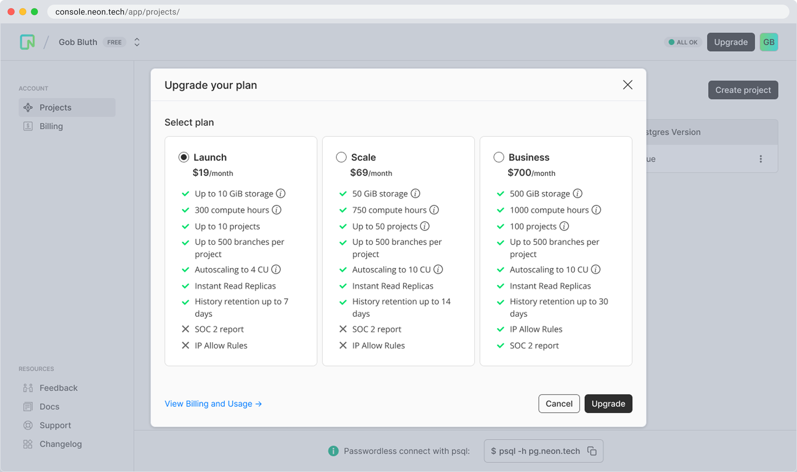 1.2 - Original - Upgrade - Modal